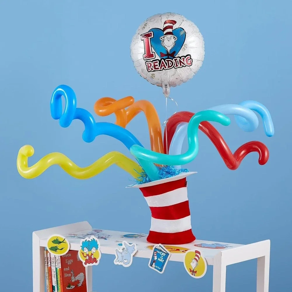 Dr. Seuss Cat in the Hat Child Boy Girl Costume Hat Red White Striped Felt NWT